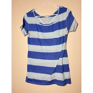 Vintage American Eagle Outfitters Cotton Stripe Tee Y2K Retro Preppy M